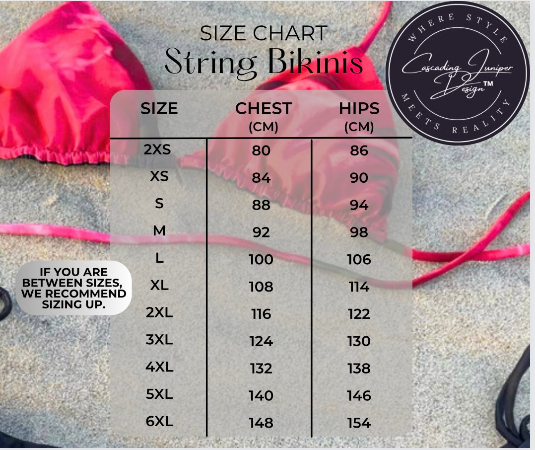 Purple Dream Women's String Bikini, Ethically Made, UPF 50+