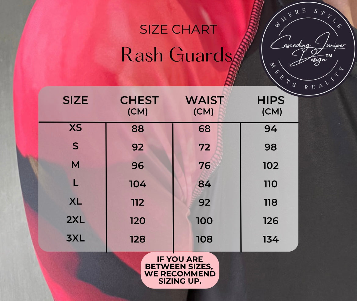 Sunset Women's Rash Guard, Ethically Made, UPF 50+