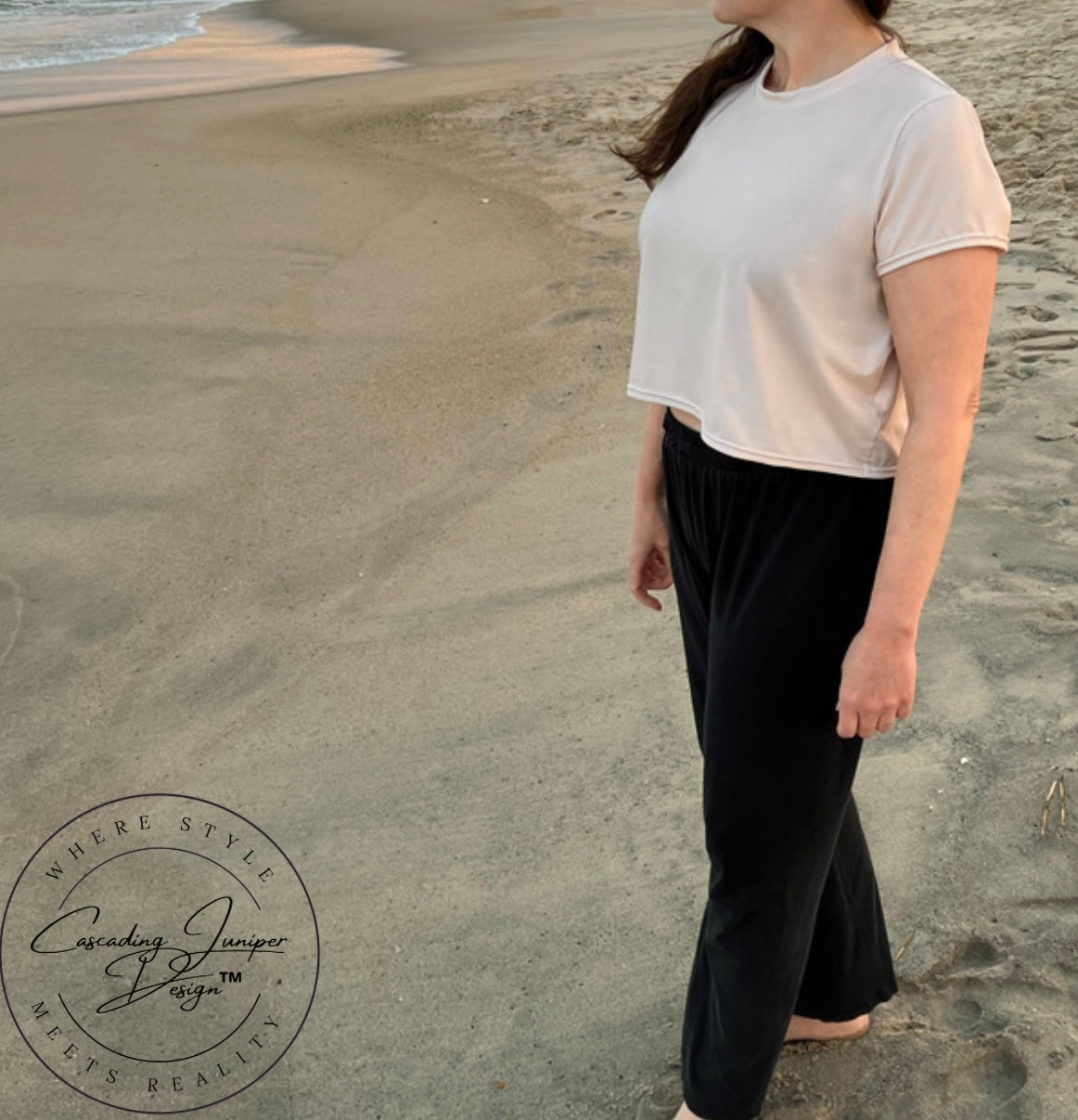 Oatmeal Women's Crop Top, Ethically Made