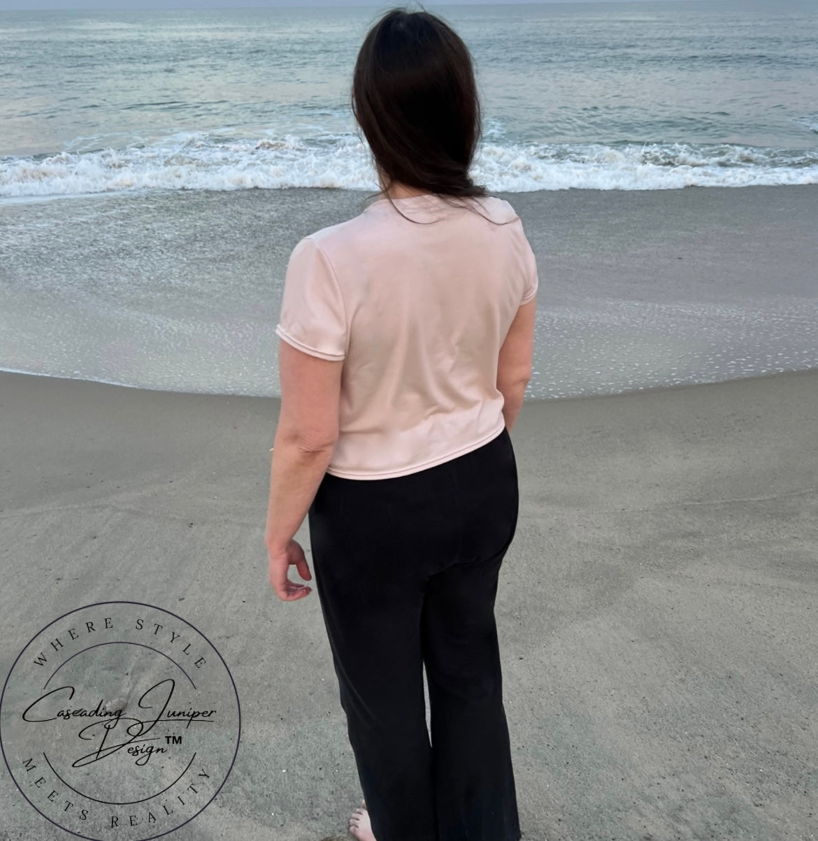 Oatmeal Women's Crop Top, Ethically Made
