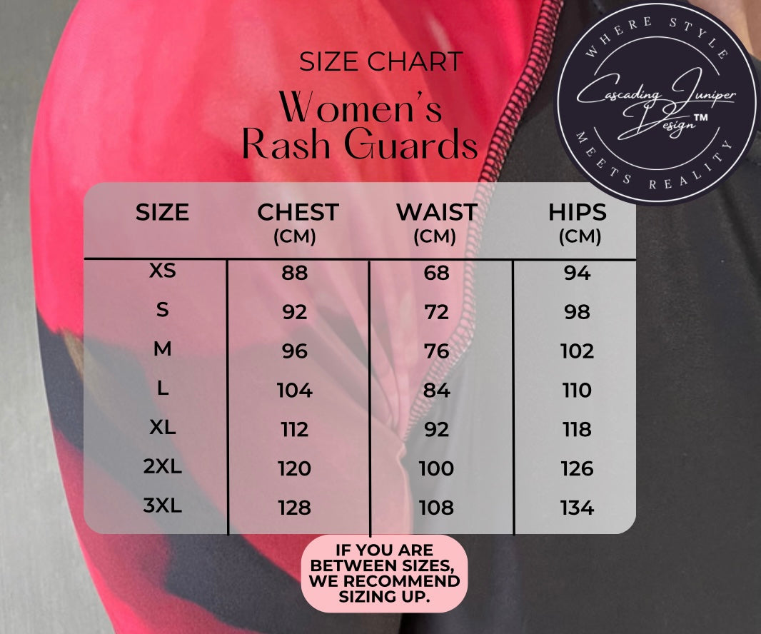 Leopard Women's Rash Guard, Ethically Made, UPF 50+