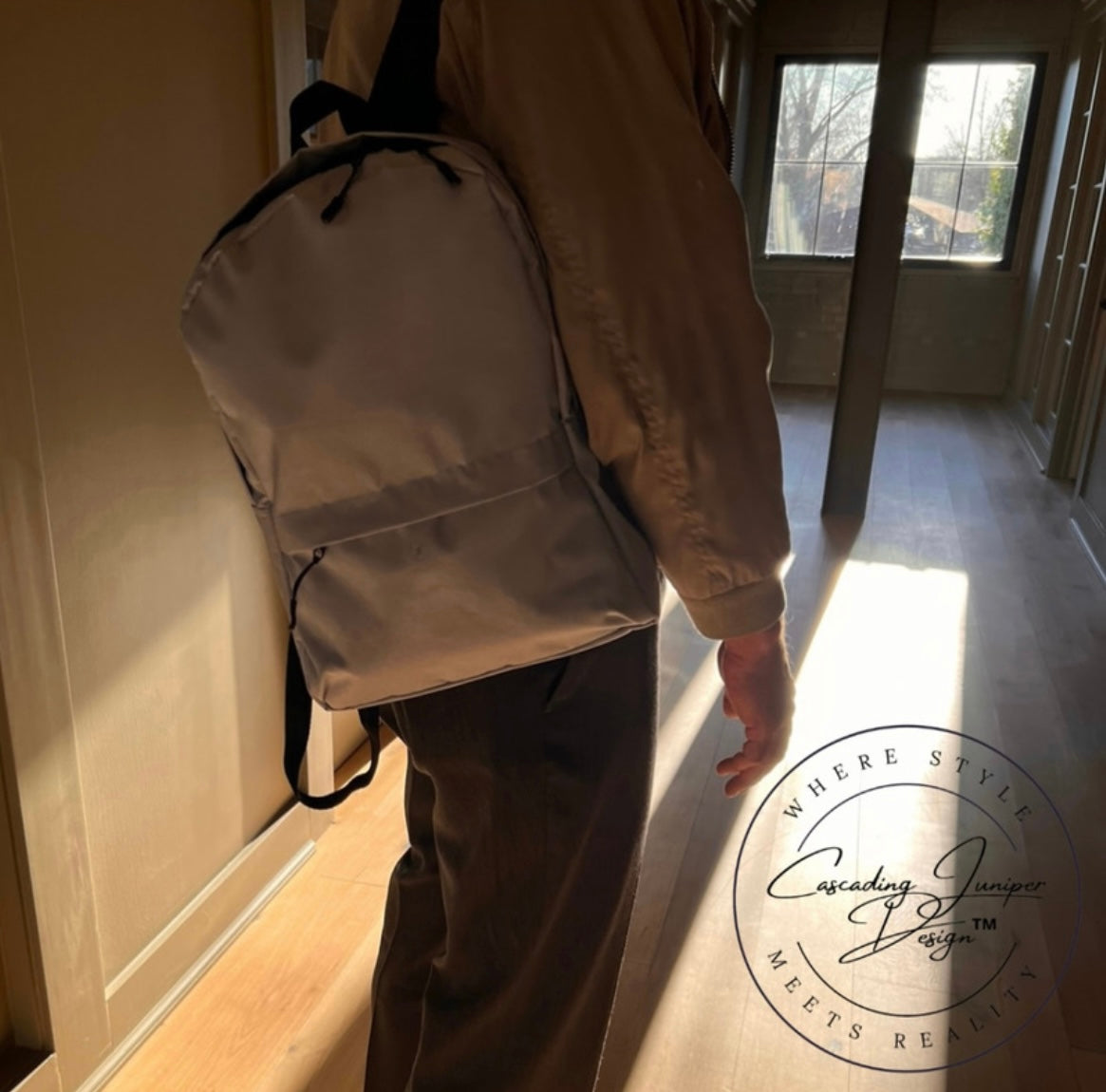 Backpack, Light Blue, Ethically Made, 44lb Capacity