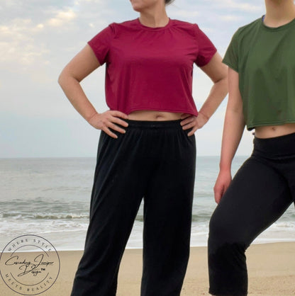 Juniper Green Crop Top, Ethically Made