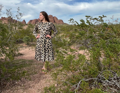 Leopard Dress, Ethically Made